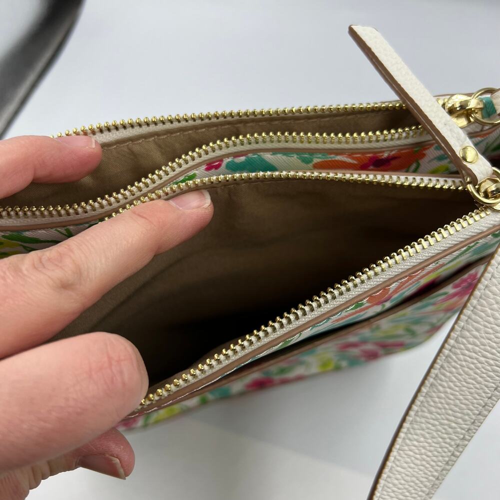 Nanette Lepore Floral Sunflower Crossbody Shoulder Purse Spring Zippered Handbag - Picture 8 of 11